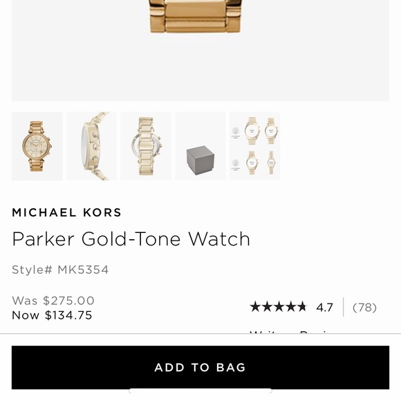 Gold Michael Kors Watch - Picture 6 of 6
